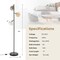 Costway Mid Century Floor Lamp Freestanding with 3 Glass Globe Lampshades & Foot Switch